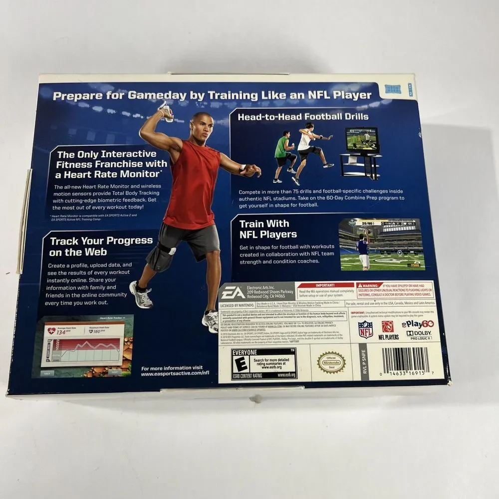 Nintendo Wii NFL‎ Training Camp Drills And Workouts With NFL Players 2010 NEW
